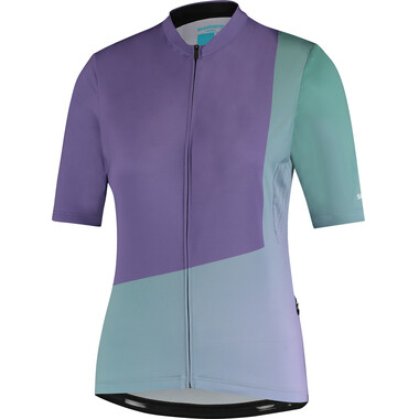 Maillot SHIMANO SUMIRE Femme Manches Courtes Violet/Vert 2023 SHIMANO Probikeshop 0